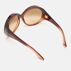 Tom Ford Brown Gradient Ali TF 0221 Round Oversized Sunglasses