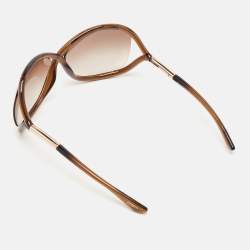 Tom Ford Brown Gradient Whitney TF9 Oversized Sunglasses