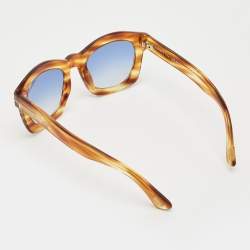 Tom Ford Tortoise Brown/Blue Gradient TF431Greta Square Sunglasses