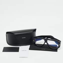 Pre Owned Tom Ford Black TF5958 B Aviator Sunglasses