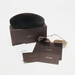 Tom Ford Gold Tone/Brown Gradient CH0055S Square Sunglasses