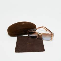 Pre Owned Tom Ford Brown Gradient TF1035 Ryder 02 Square Sunglasses