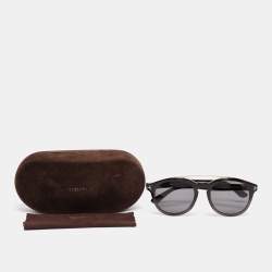 Pre Owned Tom Ford Black/Brown Tortoise Newman Sunglasses