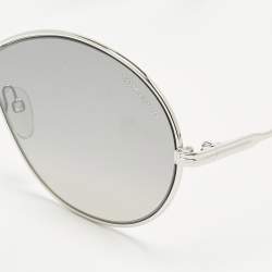 Pre Owned Tom Ford Grey/Silver Tone Gradient Rania 02 TF564 Oversized Sunglasses