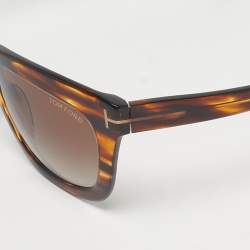 Pre Owned Tom Ford Tortoise Brown Gradient TF361Calina Squared Sunglasses
