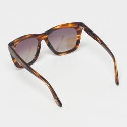 Pre Owned Tom Ford Tortoise Brown Gradient TF361Calina Squared Sunglasses
