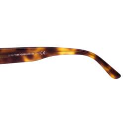 Pre Owned Tom Ford Light Brown Tortoise Kasia Cat Eye Sunglasses