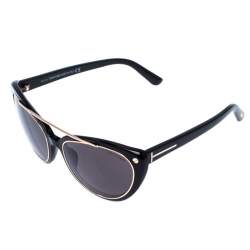 Pre Owned Tom Ford Black Edita Cat Eye Sunglasses