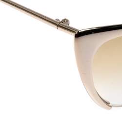 Pre Owned Tom Ford Gold Nastasya Mirror Cat Eye Sunglasses