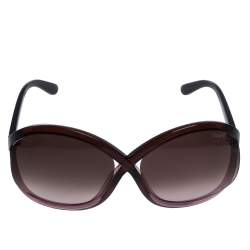 Tom Ford Burgundy/ Brown Gradient TF9297 Sandra Butterfly Sunglasses