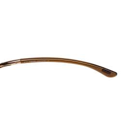 Pre Owned نظارة شمسية توم فورد "تي أف008 جينيفر" مربع مصقول غرادينت بني و هافانا داكن