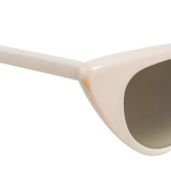 Tom Ford Off-White/ Green Gradient TF173 Nikita Cat Eye Sunglasses