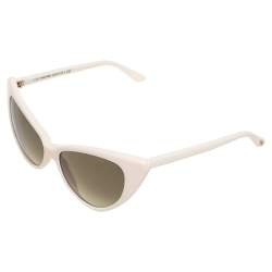 Tom Ford Off-White/ Green Gradient TF173 Nikita Cat Eye Sunglasses