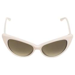 Tom Ford Off-White/ Green Gradient TF173 Nikita Cat Eye Sunglasses
