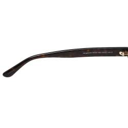 Pre Owned Tom Ford Havana Brown/Brown Gradient FT615 Margaux-02 Round Sunglasses