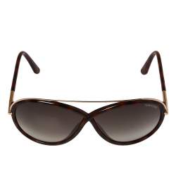 Tom Ford Brown Havana/ Grey Gradient TF454 Tamara Butterfly Sunglasses