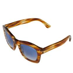 Pre Owned Tom Ford Blonde Havana / Grey Gradient TF431 Greta Sunglasses