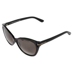 Pre Owned Tom Ford Black/ Grey Gradient TF 325 Cateye Sunglasses