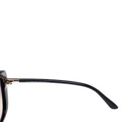 Pre Owned Tom Ford Black / Smoke & Ochre Gradient FT0324 Linda Butterfly Sunglasses