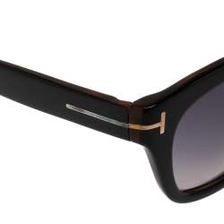 Pre Owned نظارة شمسية توم فورد TF237 سنودون رصاصي و أسود