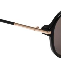 مملوكة مسبقًا Tom Ford Black/Brown Matteo TF254 Aviator Sunglasses