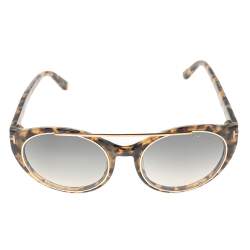 Pre Owned نظارة شمسية توم فورد جوان TF383  ترتواز أسيتات رصاصي / بني  متدرج