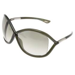 مملوكة مسبقًا Tom Ford Green/Green Gradient TF9 Whitney Sunglasses