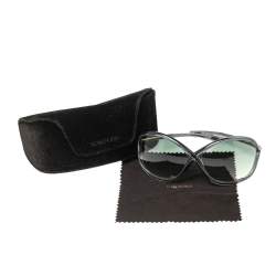 مملوكة مسبقًا نظارة شمسية توم فورد TF9  ويتني أزرق / أخضر متدرجة بنمط كبير