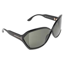 مملوكة مسبقًا نظارة شمسية توم فورد جولياني كبيرة الحجم سوداء