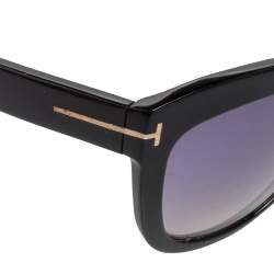 Pre Owned نظارة شمسيه توم فورد أليستير سوداء متدرجة بعين القطة