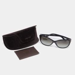 Pre Owned Tom Ford Black Gradient Telma TF 325 Cateye Sunglasses