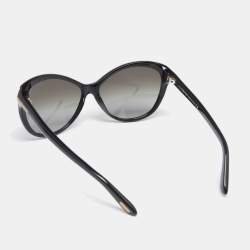 Pre Owned Tom Ford Black Gradient Telma TF 325 Cateye Sunglasses