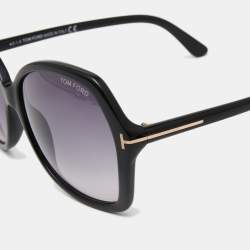 Tom Ford Black Carola TF328 Oversized Square Gradient Sunglasses
