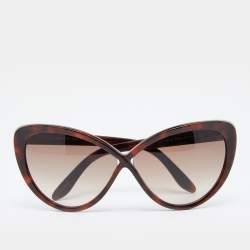 Tom Ford Brown Havana/Brown Gradient TF253 Madison Oversized Sunglasses Tom  Ford | TLC