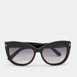 Tom Ford Black Alistair TF524 Gradient Cat Eye Sunglasses Tom Ford | TLC