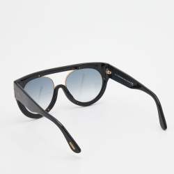 Pre Owned Tom Ford Black/Grey Gradient Alana TF360 Aviator Sunglasses