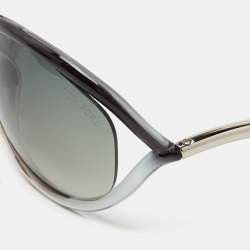 Pre Owned Tom Ford Black/ Grey Gradient TF8 Jennifer Rectangular Sunglasses