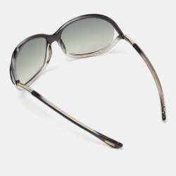 Pre Owned Tom Ford Black/ Grey Gradient TF8 Jennifer Rectangular Sunglasses