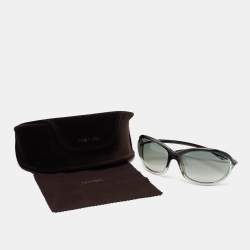Pre Owned Tom Ford Black/ Grey Gradient TF8 Jennifer Rectangular Sunglasses