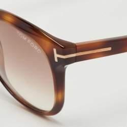 Tom Ford Brown Tortoise Riley Wayfarer Sunglasses