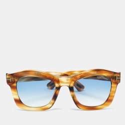 Tom Ford Brown/Blue Greta Gradient Sunglasses