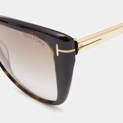 Tom Ford Brown Tortoise Reveka Gradient Sunglasses
