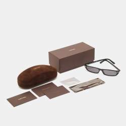 Tom Ford Black Acetate TF1058 Rectangular Sunglasses  