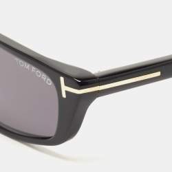 Tom Ford Black Acetate TF1058 Rectangular Sunglasses  