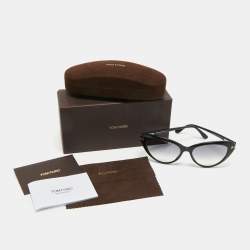 Tom Ford Black Gradient TF869 Harlow Cat Eye Sunglasses