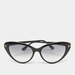 Tom Ford Black Gradient TF869 Harlow Cat Eye Sunglasses