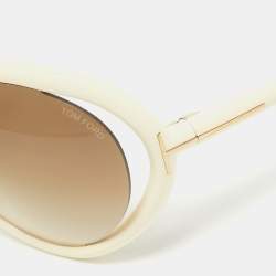 Tom Ford Off White Gradient FT267 Shield Sunglasses