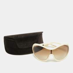 Tom Ford Off White Gradient FT267 Shield Sunglasses