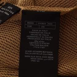 Tom Ford Beige Silk Knit Fringed Scarf 