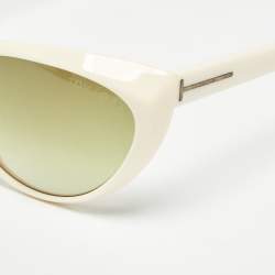 Tom Ford Off White Gradient TF231 Martina Cat Eye Sunglasses
